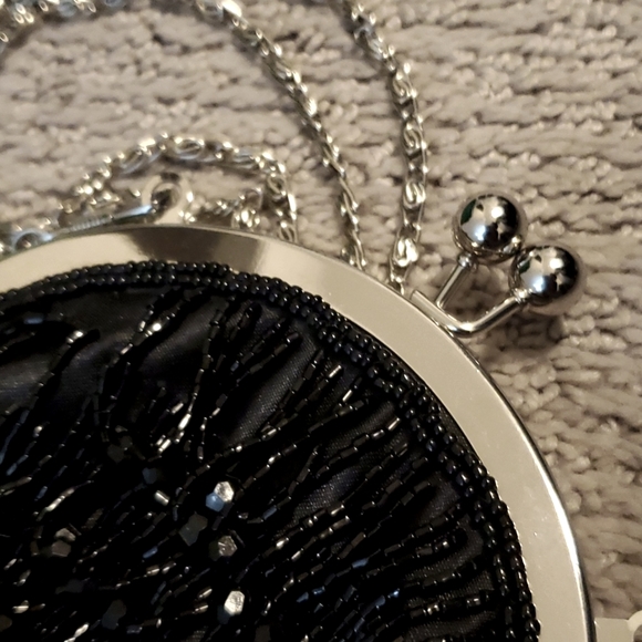 Beaded Satin Evening Bag - Picture 9 of 12